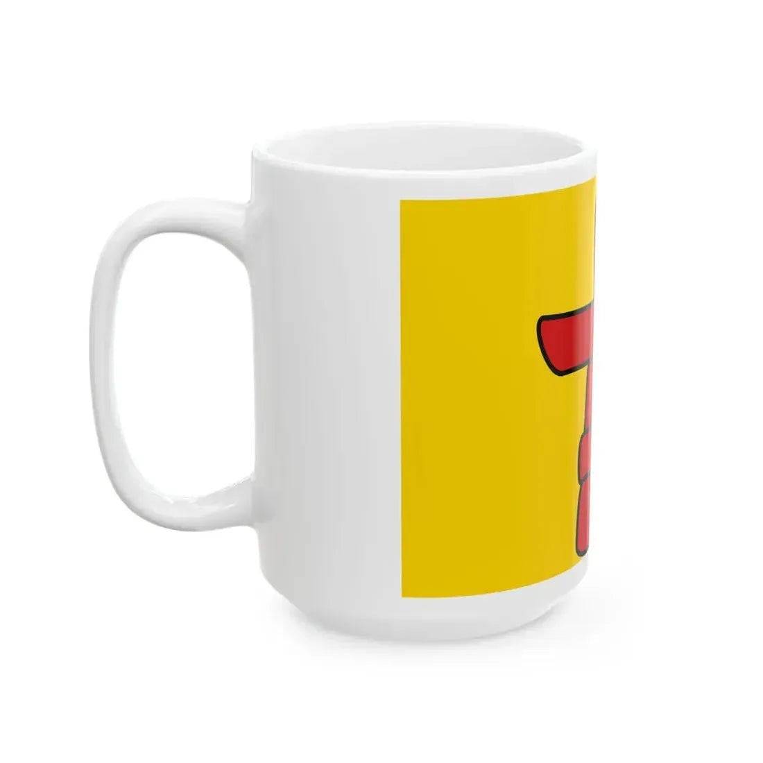 Flag of Nunavut 3-2 (Canada) White Coffee Mug - Go Mug Yourself