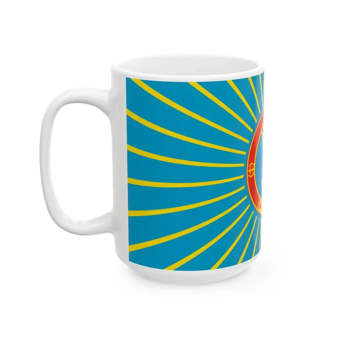 Flag of Nur-Sultan Kazakhstan (Kazakhstan) White Coffee Mug - Go Mug Yourself