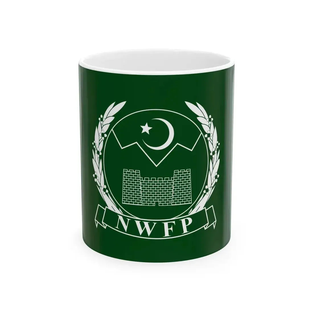 Flag of NWFP (Pakistan) White Coffee Mug 11oz - Go Mug Yourself