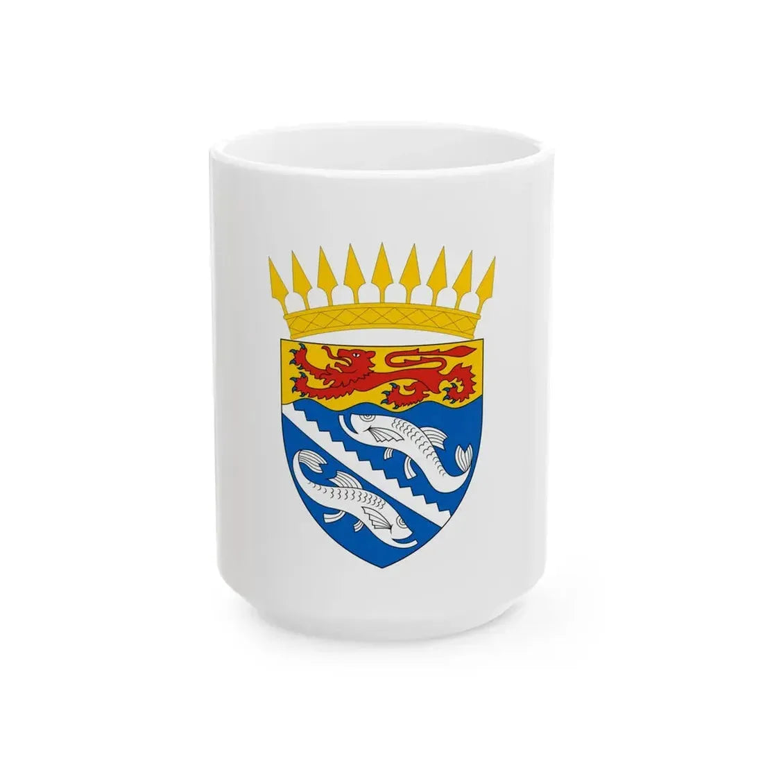 Flag of Nyanga Province Gabon (Gabon) White Coffee Mug 15oz - Go Mug Yourself