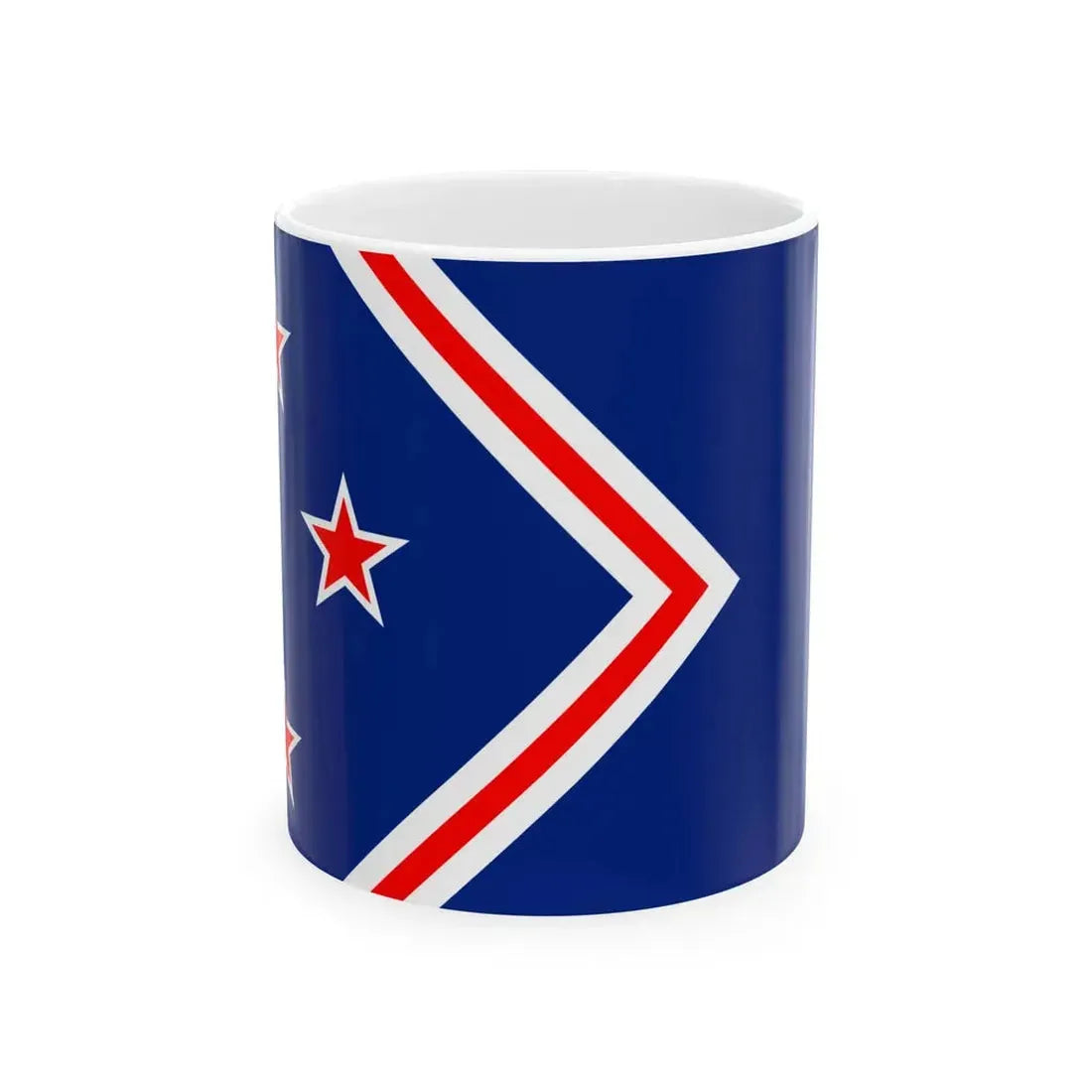 Flag of NZFA (New Zealand) White Coffee Mug 11oz - Go Mug Yourself