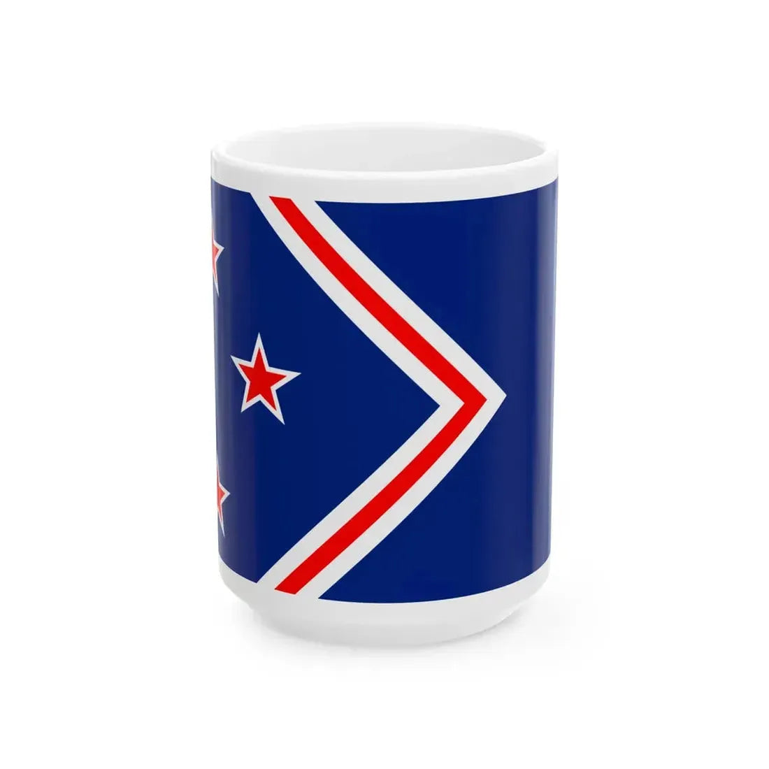 Flag of NZFA (New Zealand) White Coffee Mug 15oz - Go Mug Yourself