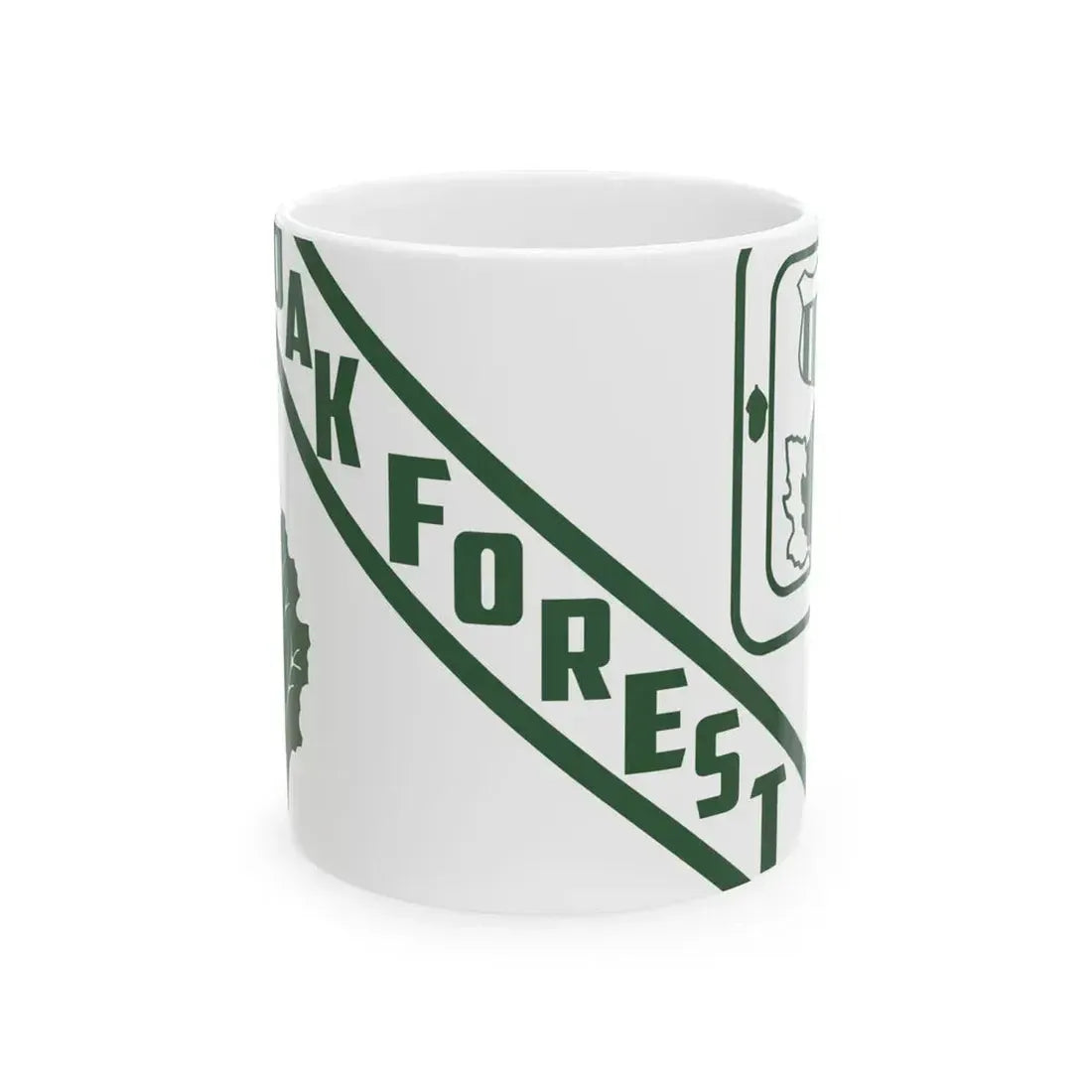 Flag of Oak Forest Illinois (United States) White Coffee Mug 11oz - Go Mug Yourself