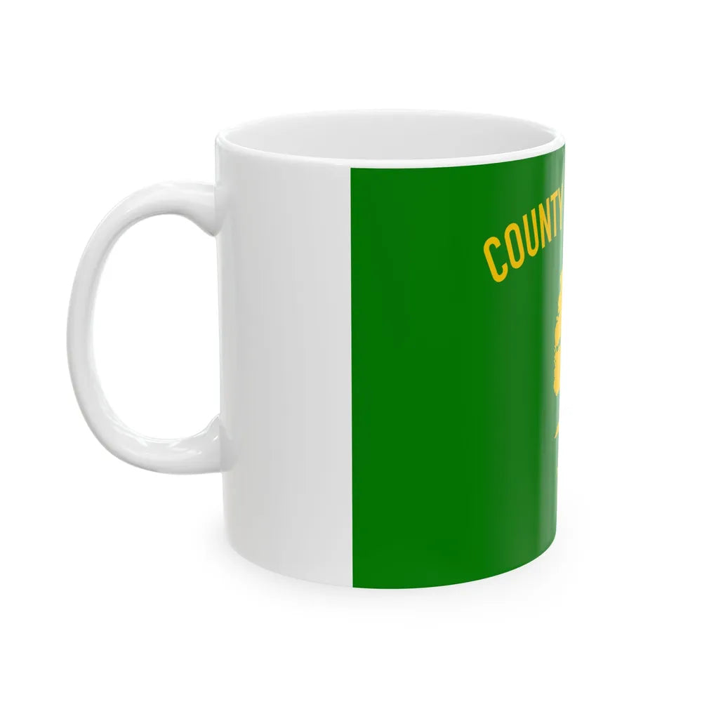 Flag of Oakland County Michigan (United States) White Coffee Mug - Go Mug Yourself