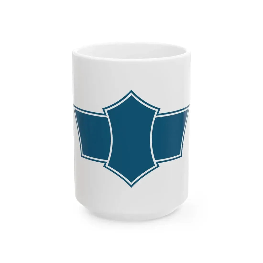 Flag of Obama Fukui Deep blue variant (Japan) White Coffee Mug 15oz - Go Mug Yourself