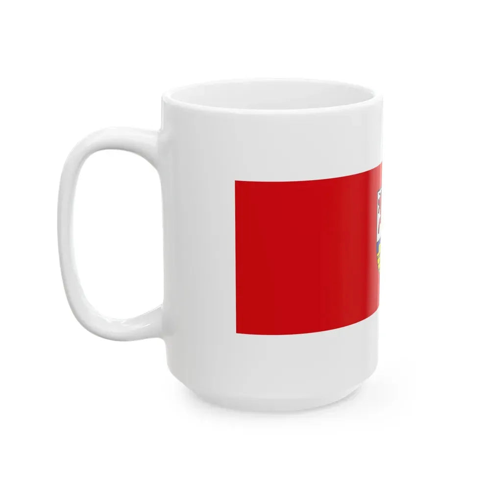 Flag of Oberspreewald Lausitz Germany - White Coffee Mug - Go Mug Yourself