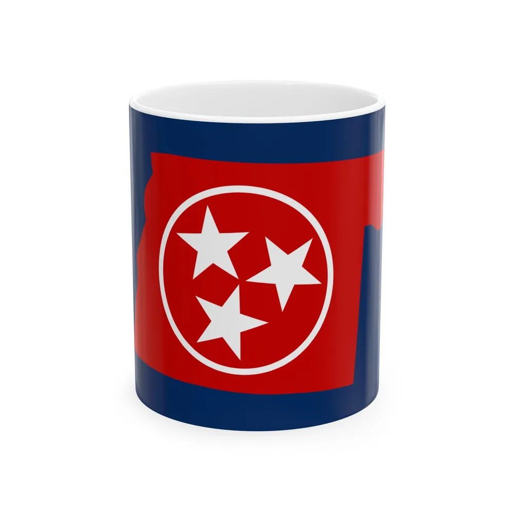 Flag of Obion County Tennessee (United States) White Coffee Mug 11oz - Go Mug Yourself
