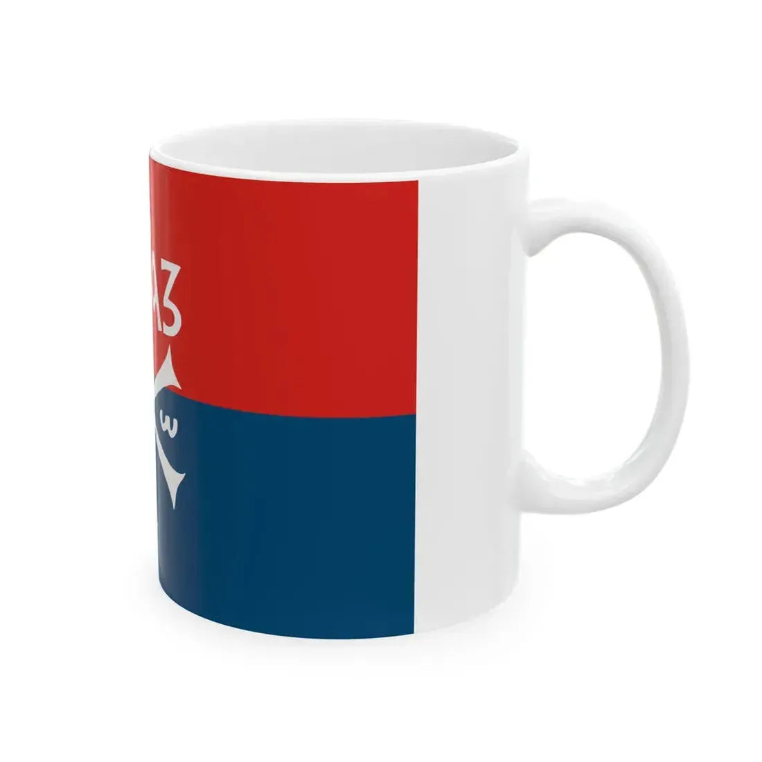 Flag of Obraz (Serbia) White Coffee Mug - Go Mug Yourself