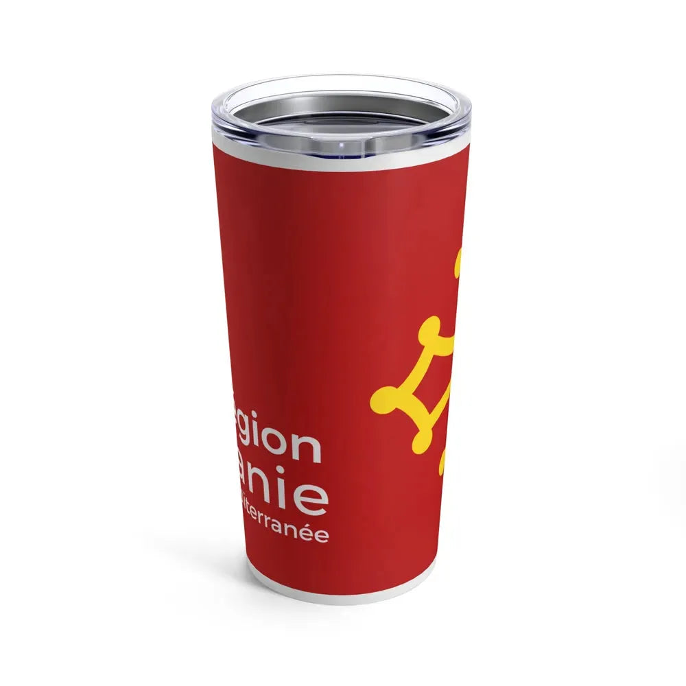 Flag of Occitanie France - Tumbler 20oz - Go Mug Yourself