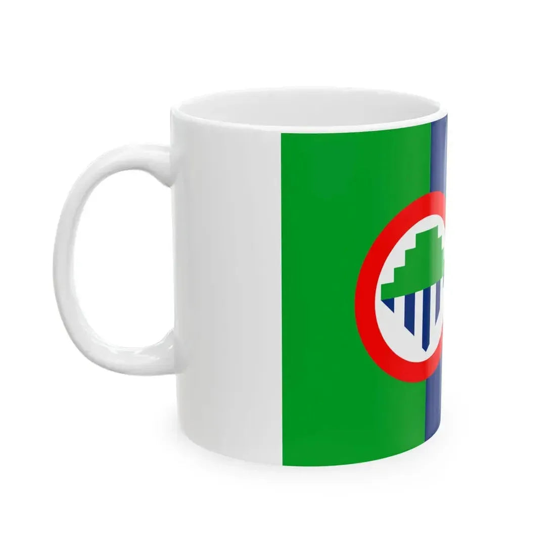 Flag of Oconee County South Carolina (United States) White Coffee Mug - Go Mug Yourself