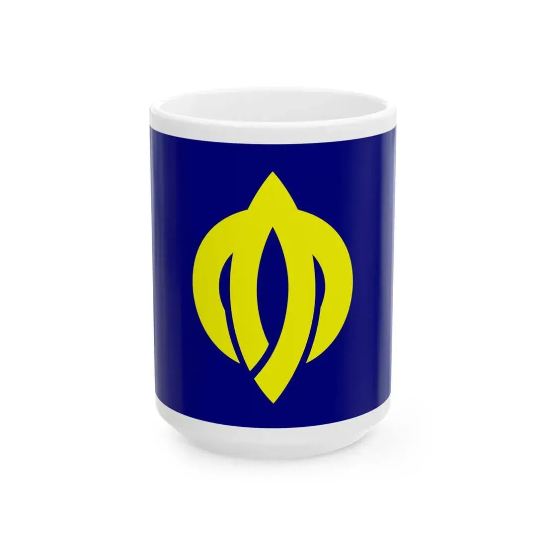 Flag of Oda Fukui 1961-2005 (Japan) White Coffee Mug 15oz - Go Mug Yourself