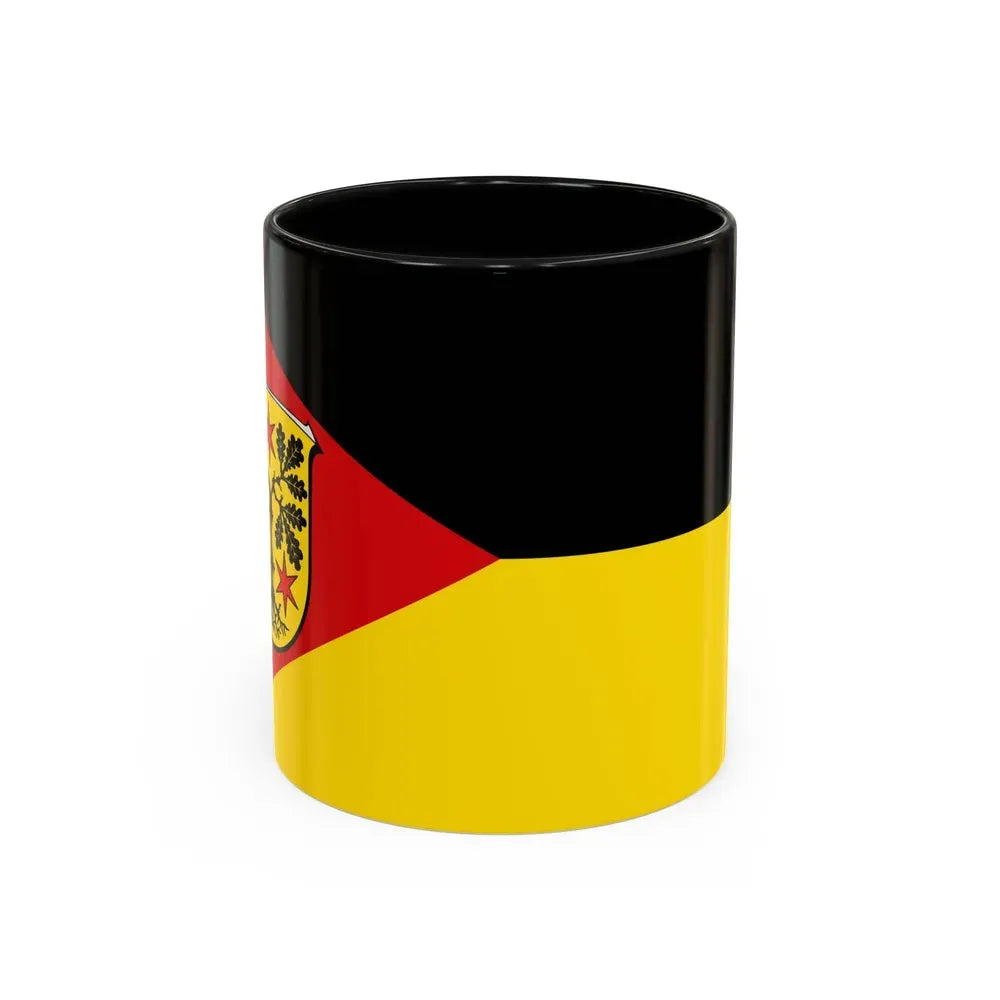 Flag of Odenwaldkreis Germany - Accent Coffee Mug 11oz Black - Go Mug Yourself