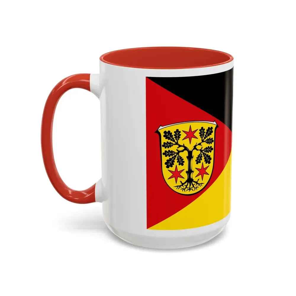 Flag of Odenwaldkreis Germany - Accent Coffee Mug - Go Mug Yourself