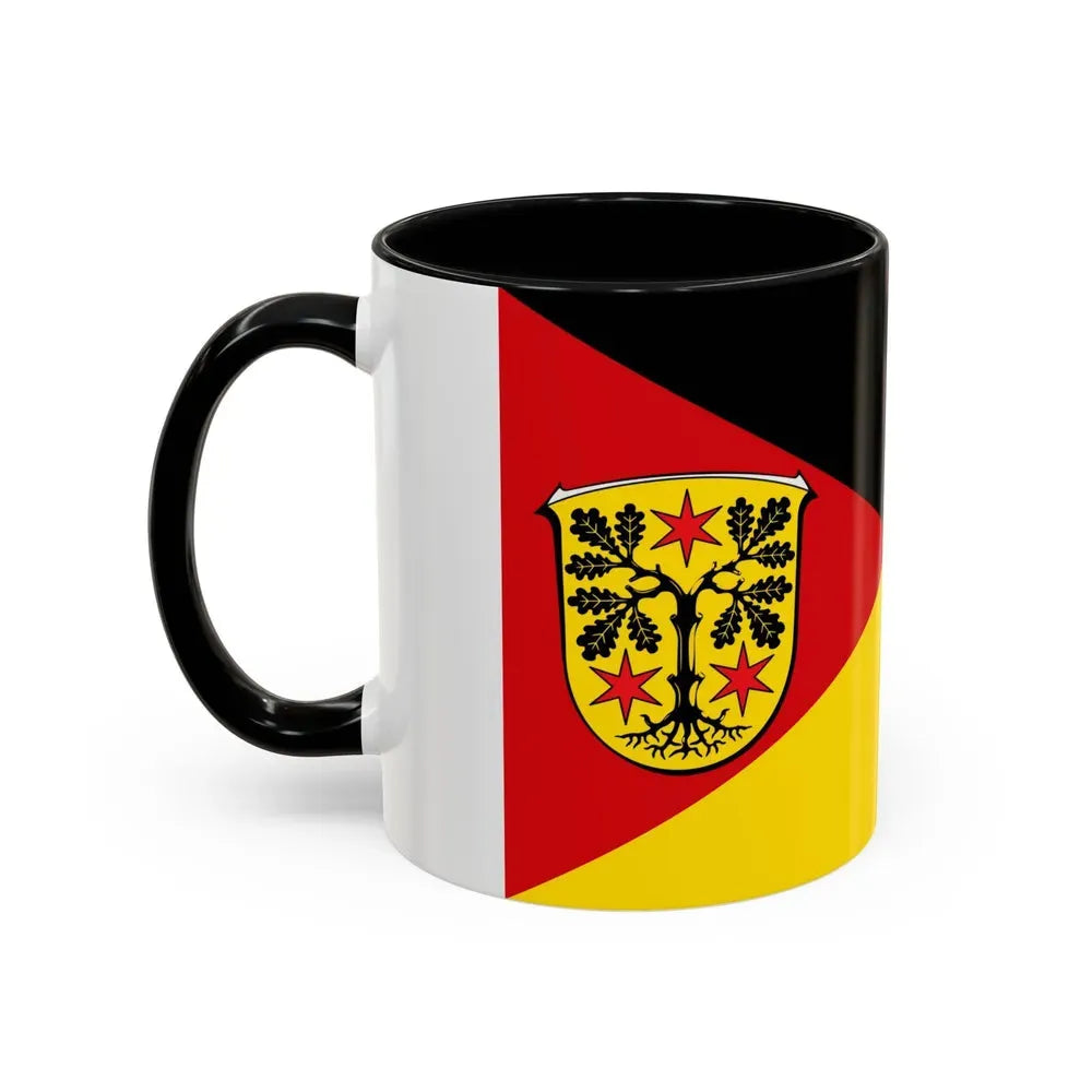 Flag of Odenwaldkreis Germany - Accent Coffee Mug - Go Mug Yourself