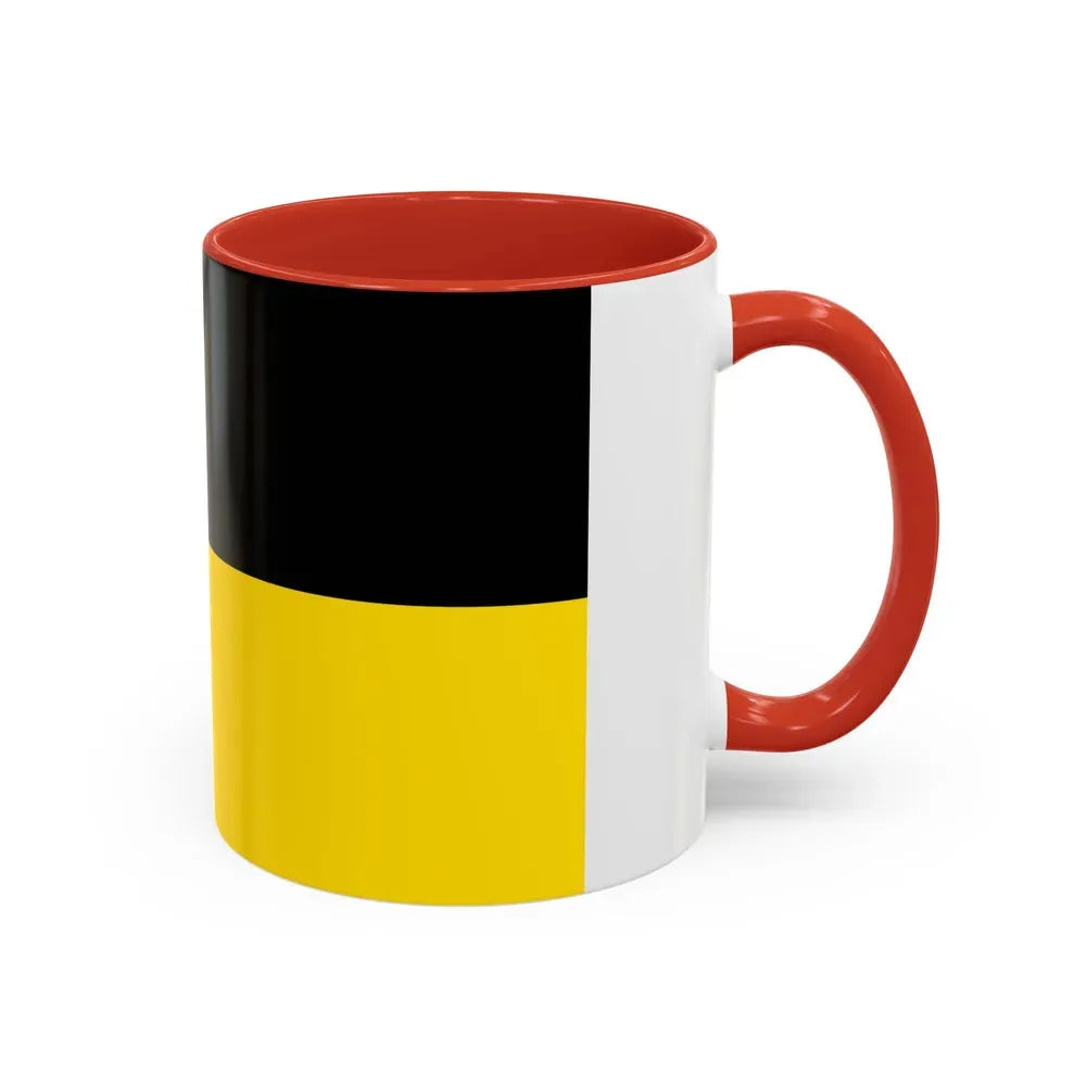 Flag of Odenwaldkreis Germany - Accent Coffee Mug - Go Mug Yourself