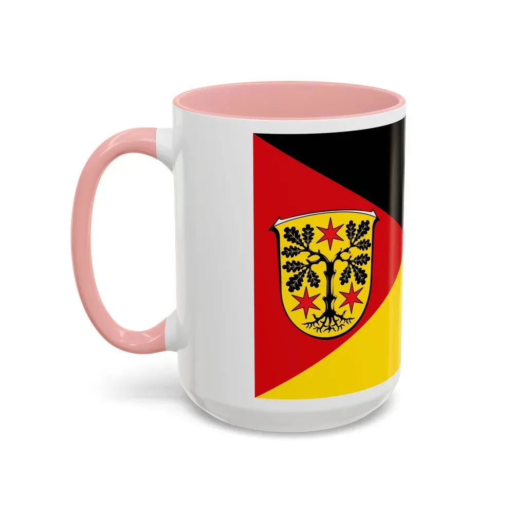 Flag of Odenwaldkreis Germany - Accent Coffee Mug - Go Mug Yourself