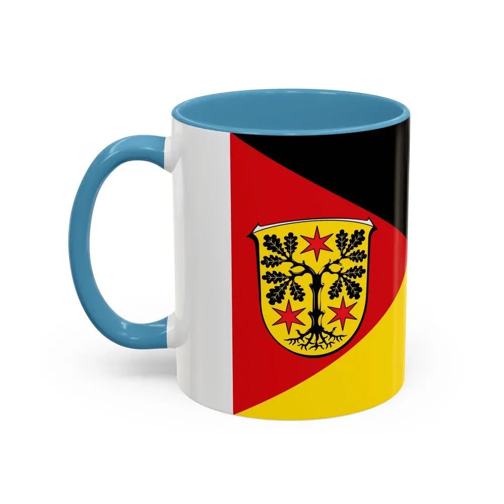 Flag of Odenwaldkreis Germany - Accent Coffee Mug - Go Mug Yourself