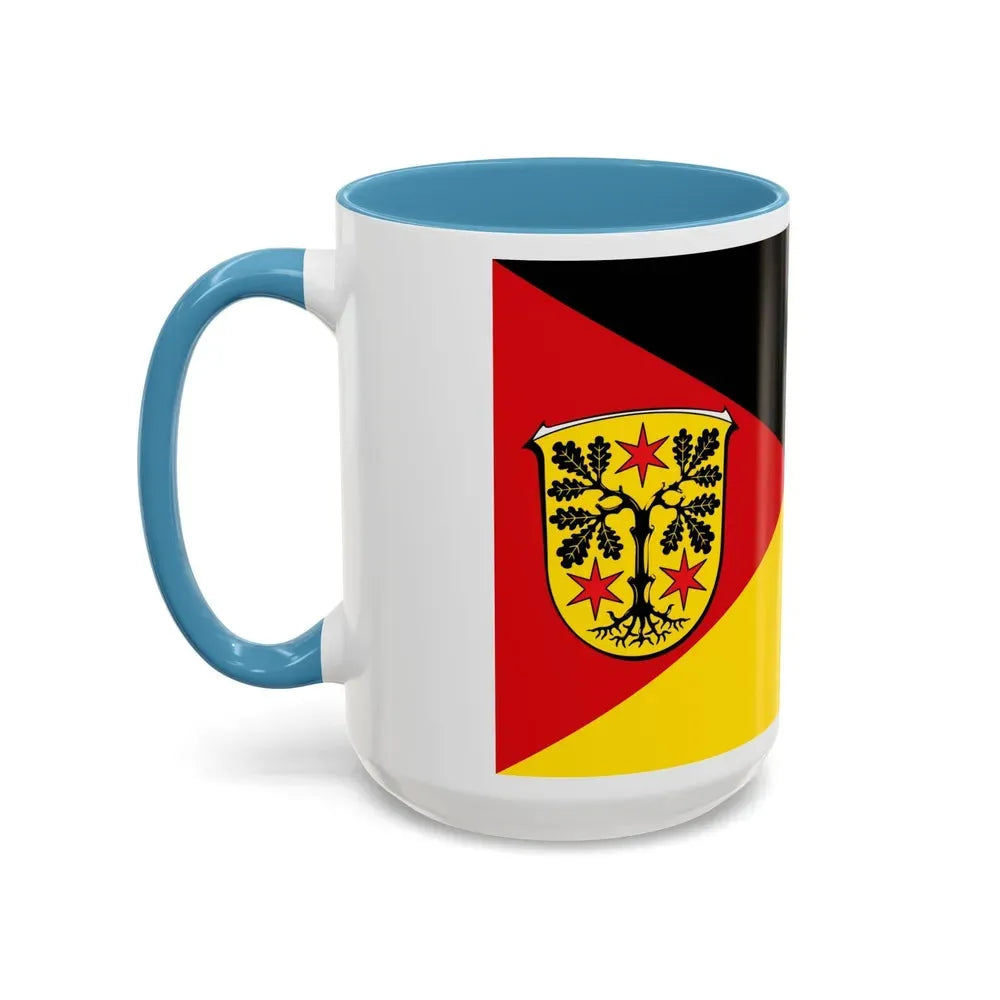 Flag of Odenwaldkreis Germany - Accent Coffee Mug - Go Mug Yourself
