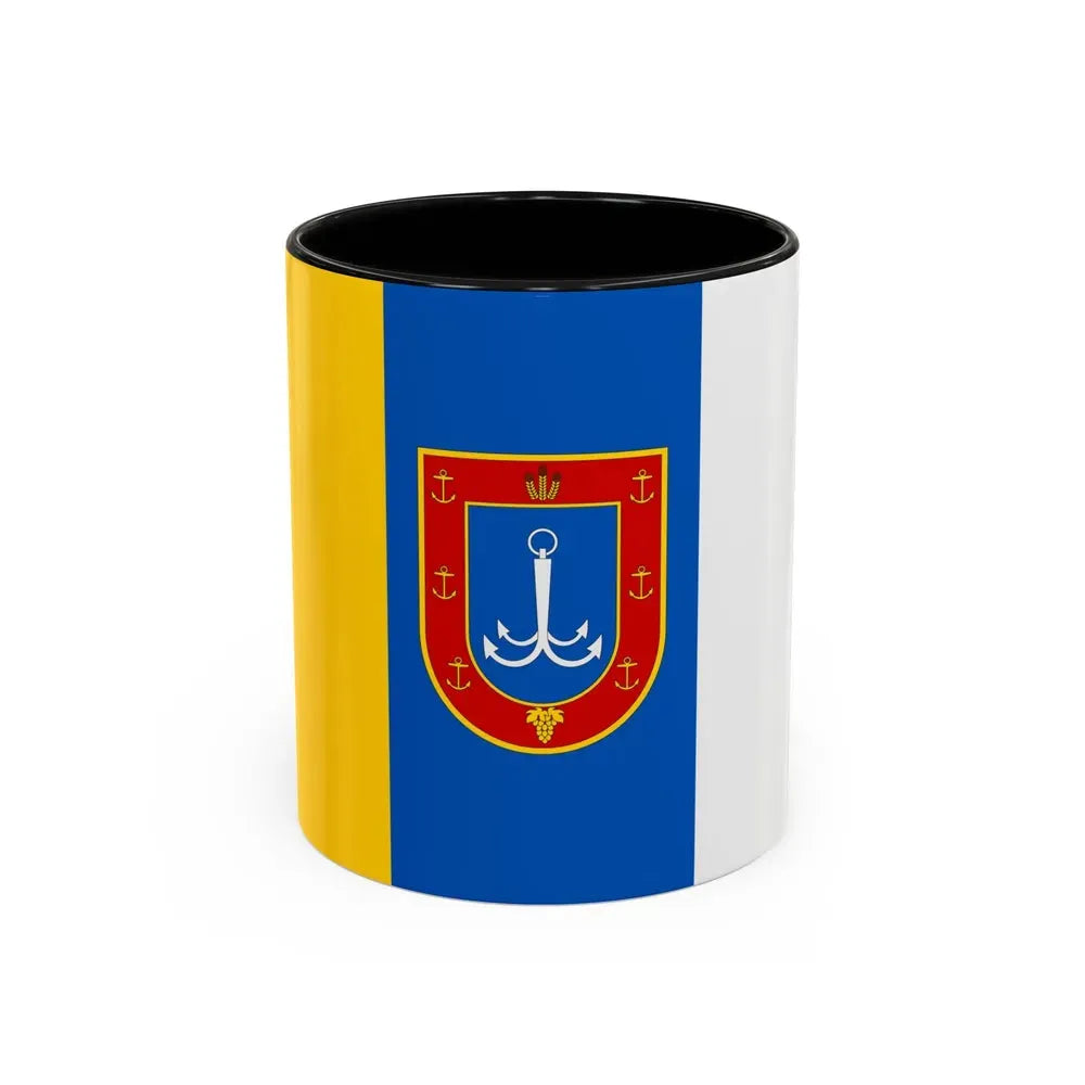 Flag of Odessa Oblast Ukraine - Accent Coffee Mug 11oz Black - Go Mug Yourself