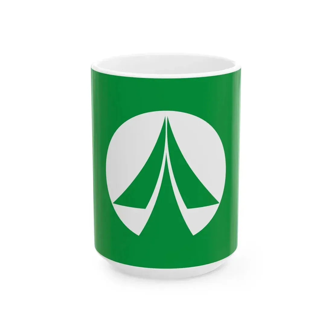 Flag of Oguni Kumamoto (Japan) White Coffee Mug 15oz - Go Mug Yourself