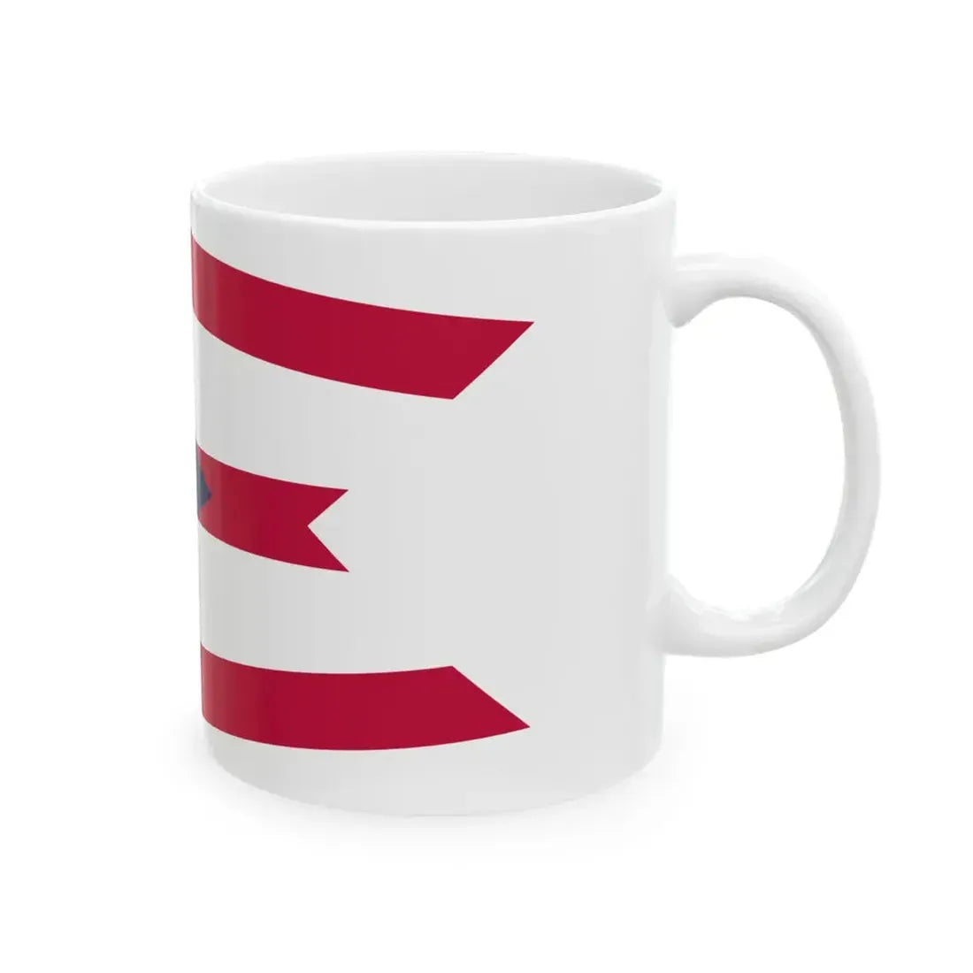 Flag of Ohio 3-2 (United States) White Coffee Mug - Go Mug Yourself