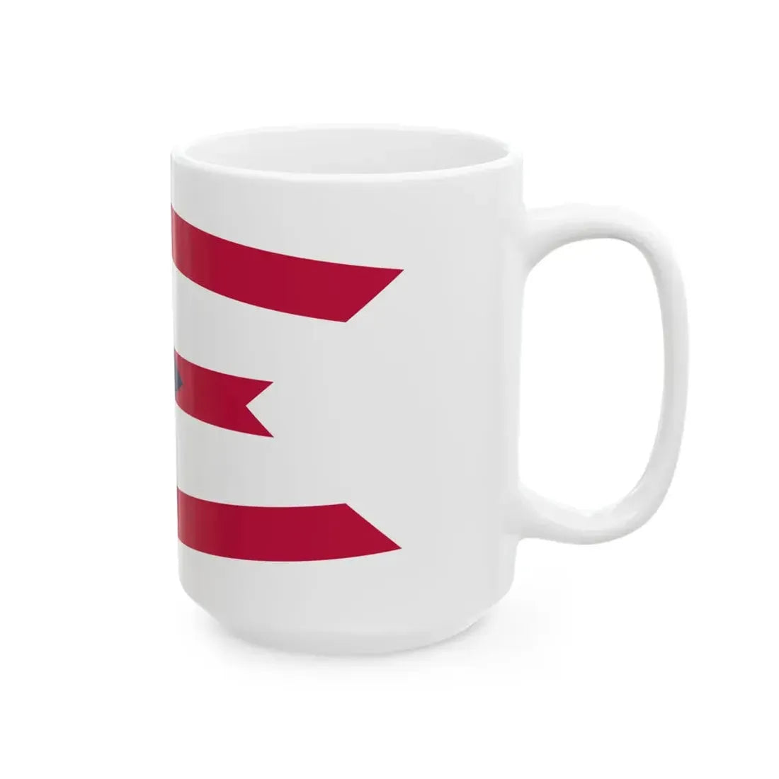 Flag of Ohio 3-2 (United States) White Coffee Mug - Go Mug Yourself