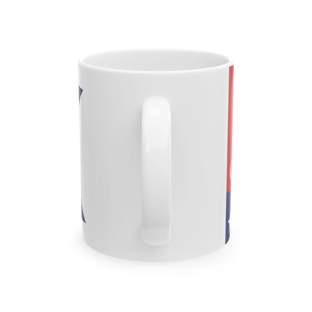Flag of Ohio City Cleveland (United States) White Coffee Mug - Go Mug Yourself