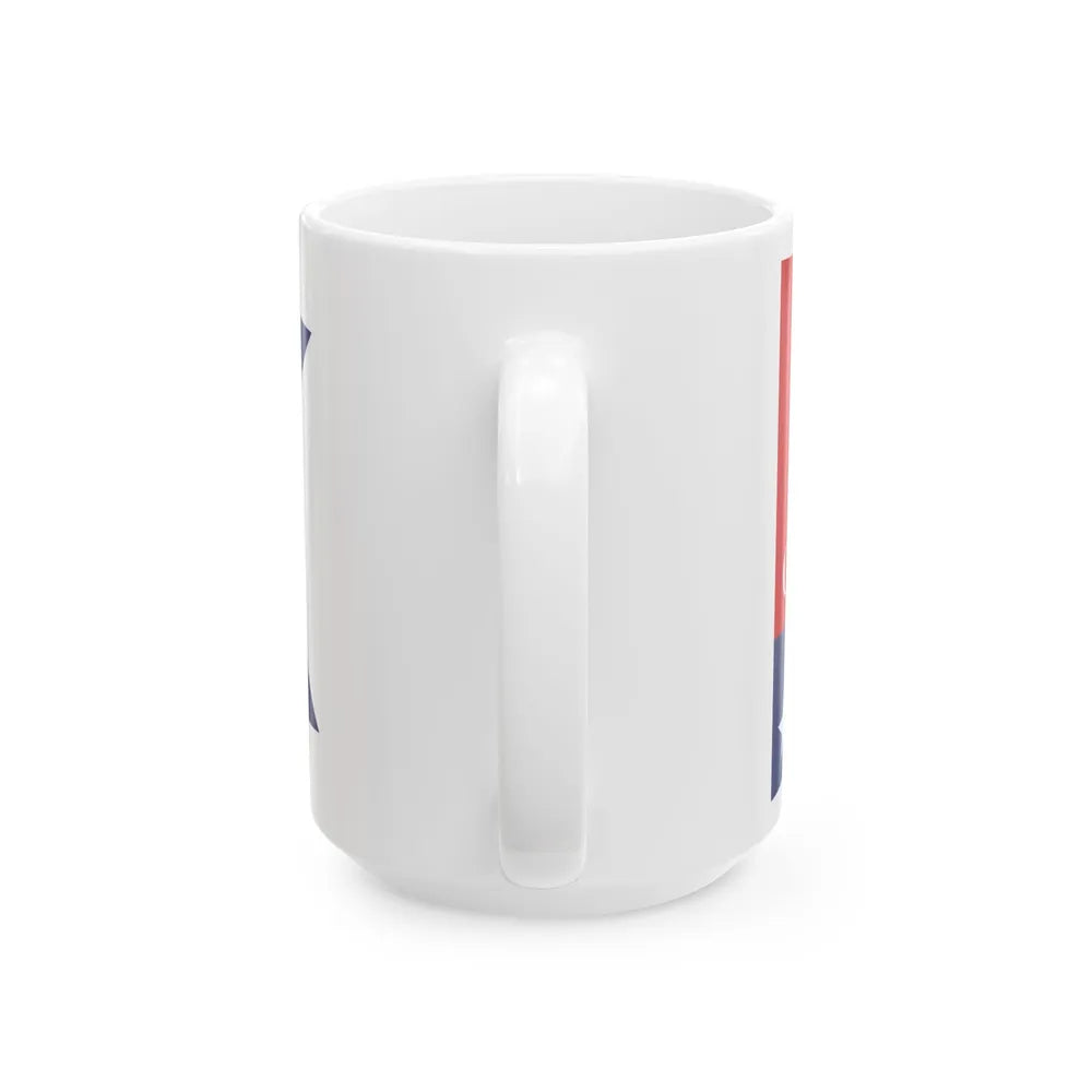 Flag of Ohio City Cleveland (United States) White Coffee Mug - Go Mug Yourself