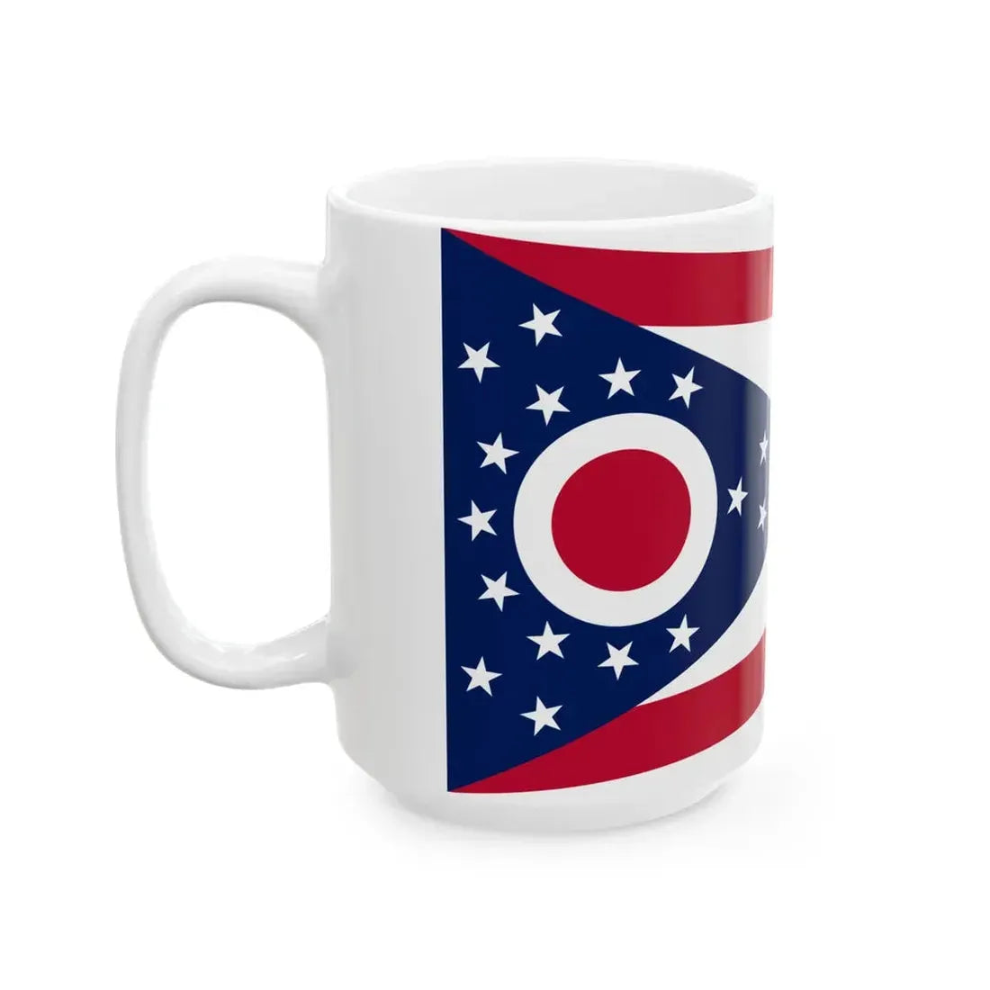 Flag of Ohio (United States) White Coffee Mug - Go Mug Yourself