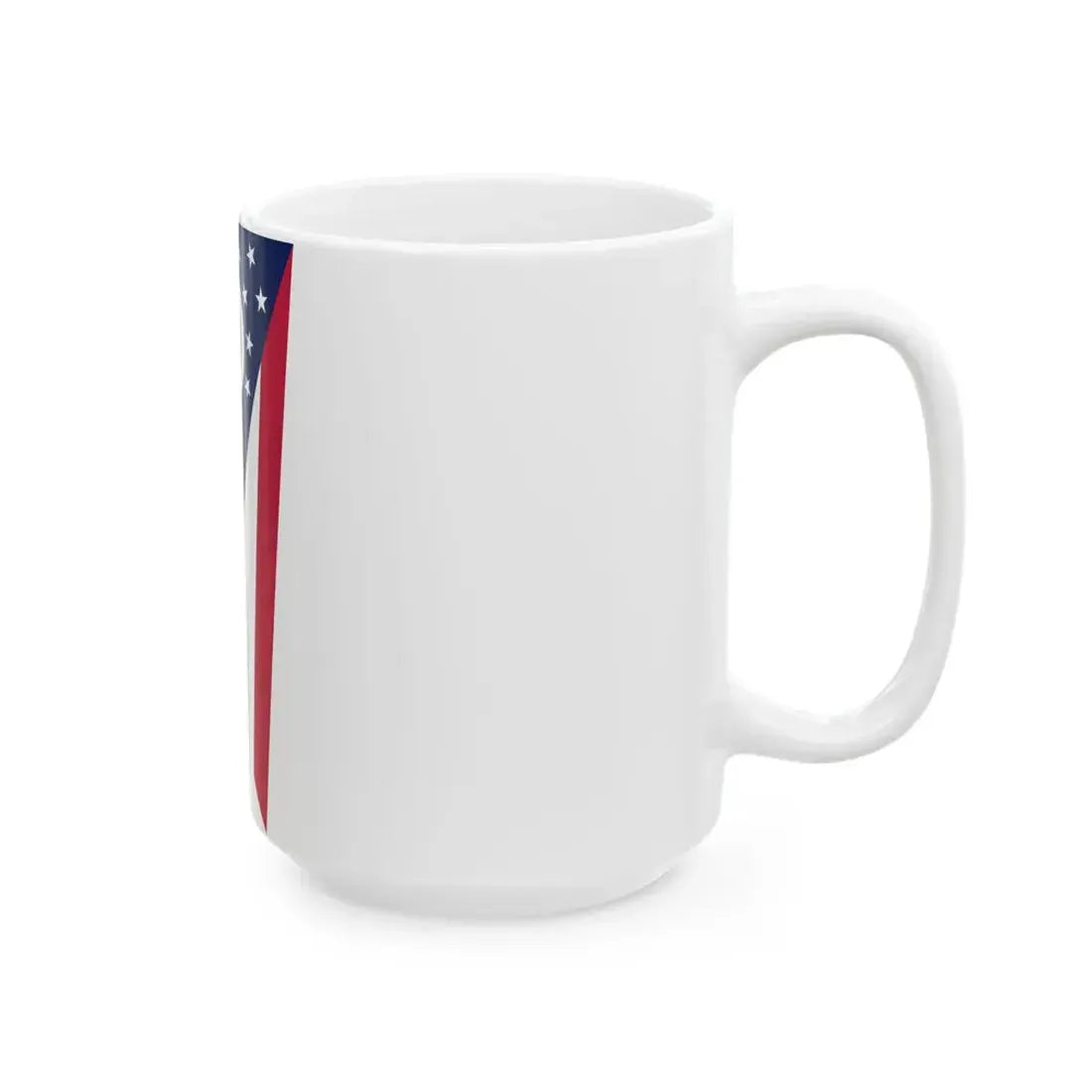 Flag of Ohio vertical (United States) White Coffee Mug - Go Mug Yourself
