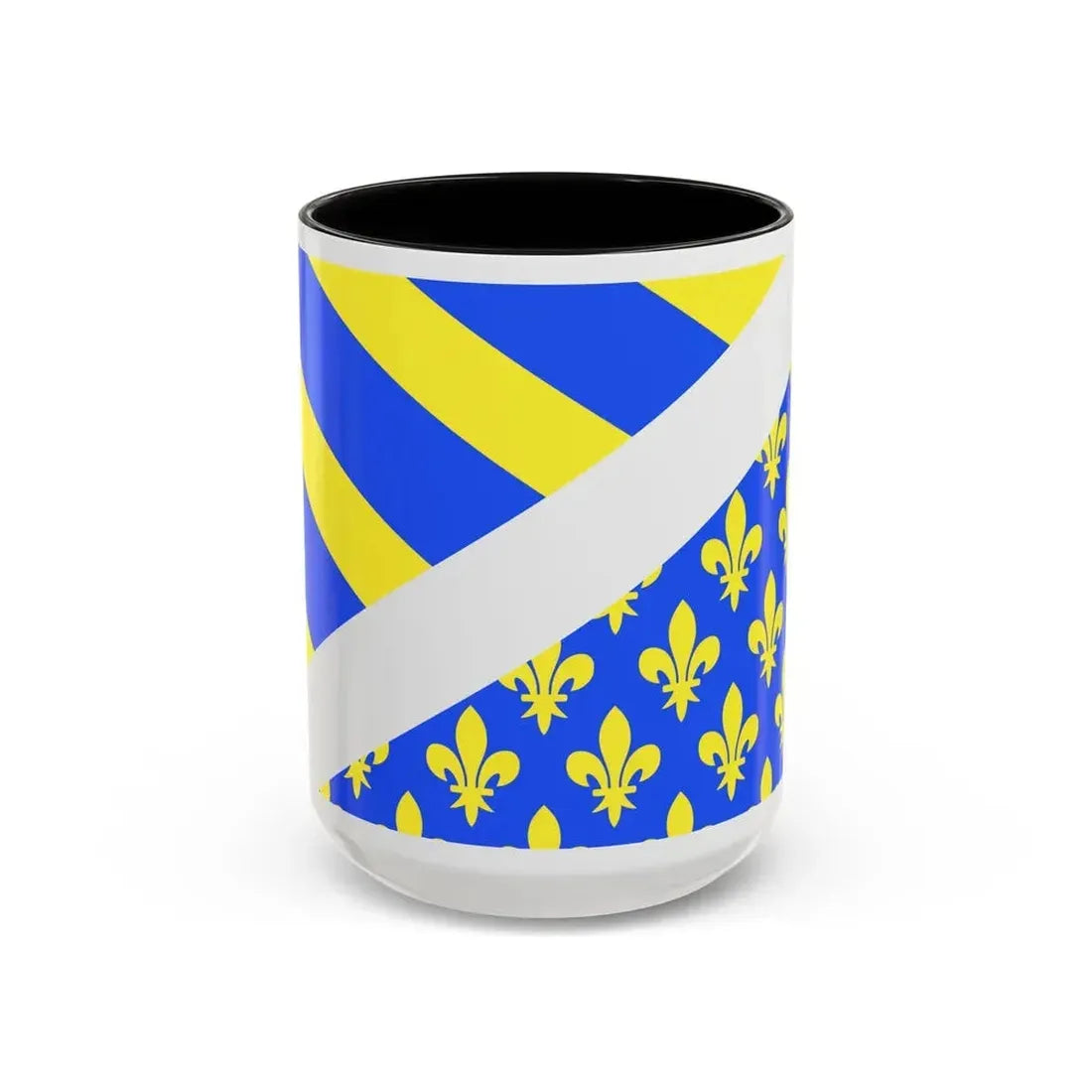 Flag of Oise France 2 - Accent Coffee Mug 15oz Black - Go Mug Yourself