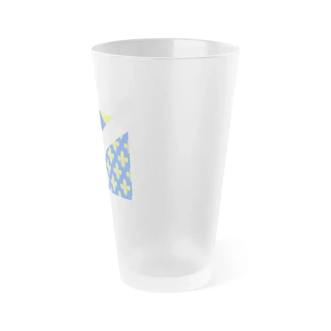 Flag of Oise France 2 - Frosted Pint Glass 16oz - Go Mug Yourself