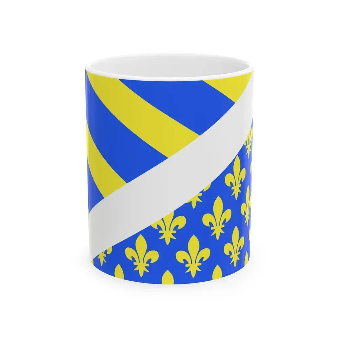 Flag of Oise France 2 - White Coffee Mug - Go Mug Yourself