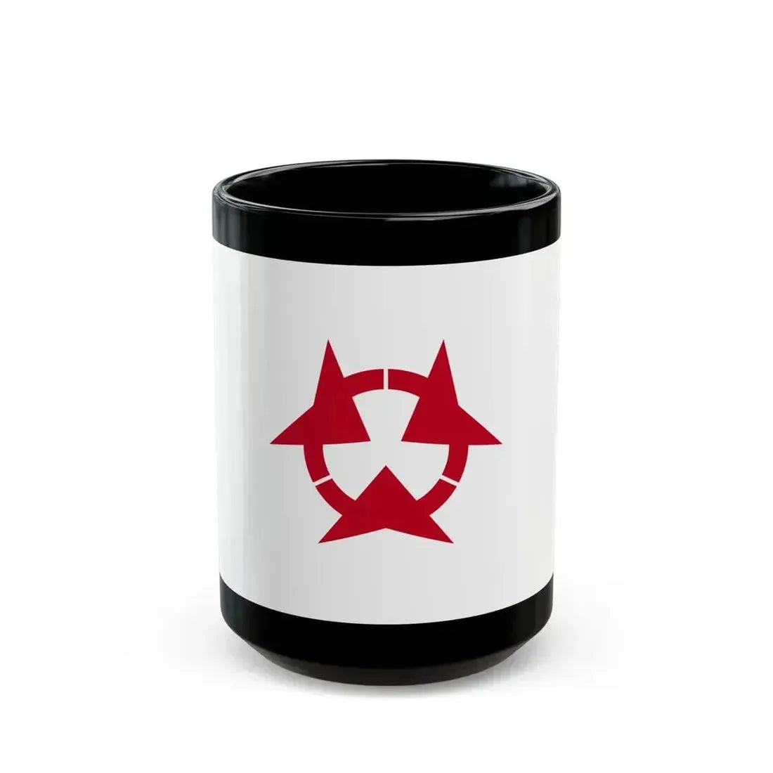 Flag of Oita Prefecture Japan - Black Coffee Mug 15oz - Go Mug Yourself