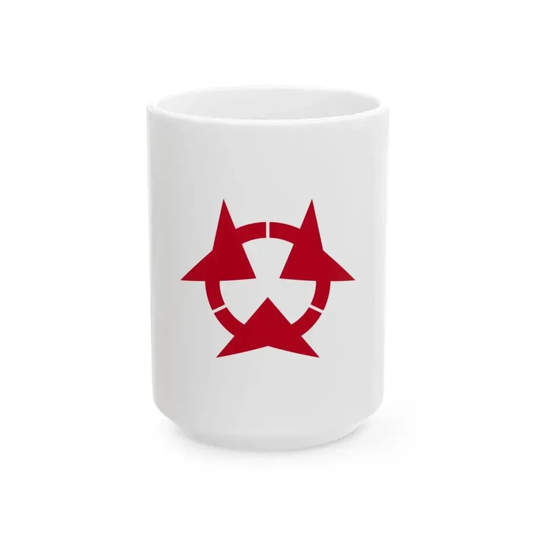 Flag of Oita Prefecture Japan - White Coffee Mug 15oz - Go Mug Yourself