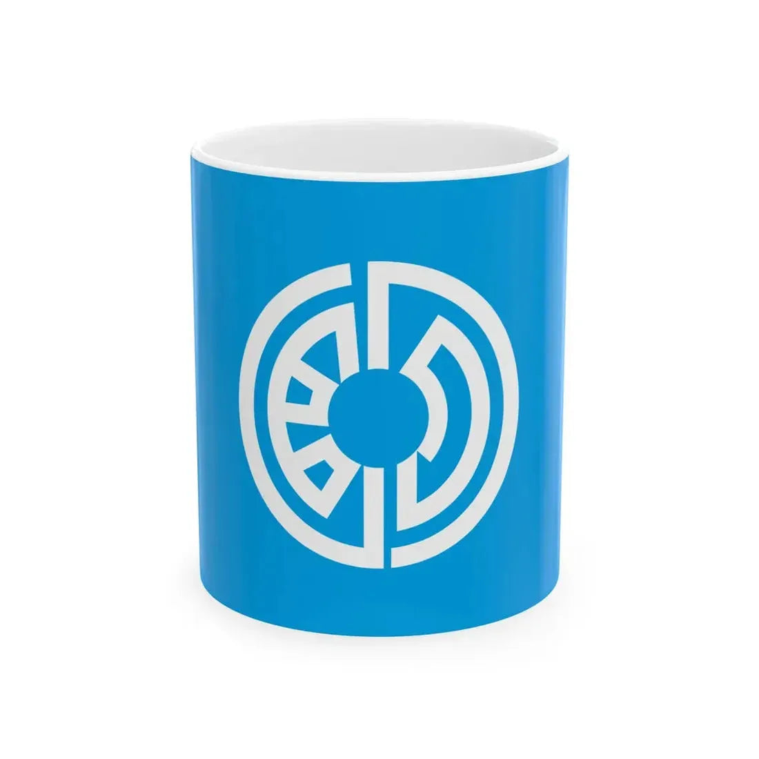 Flag of Oiwake Hokkaido 1958-2006 (Japan) White Coffee Mug 11oz - Go Mug Yourself