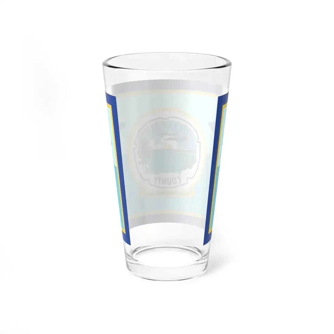 Flag of Okaloosa County Florida (United States) Pint Glass 16oz - Go Mug Yourself