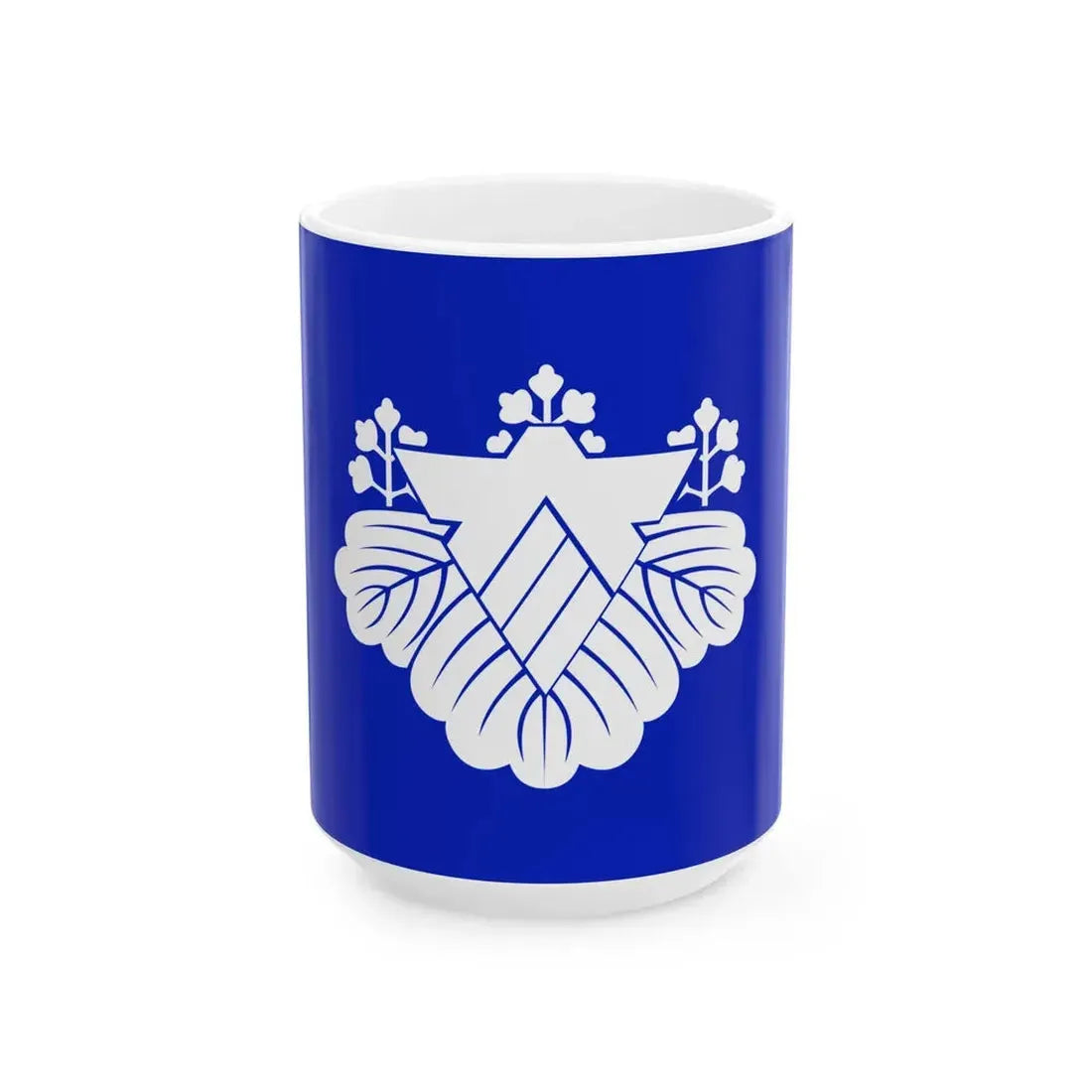 Flag of Okawa Fukuoka (Japan) White Coffee Mug 15oz - Go Mug Yourself