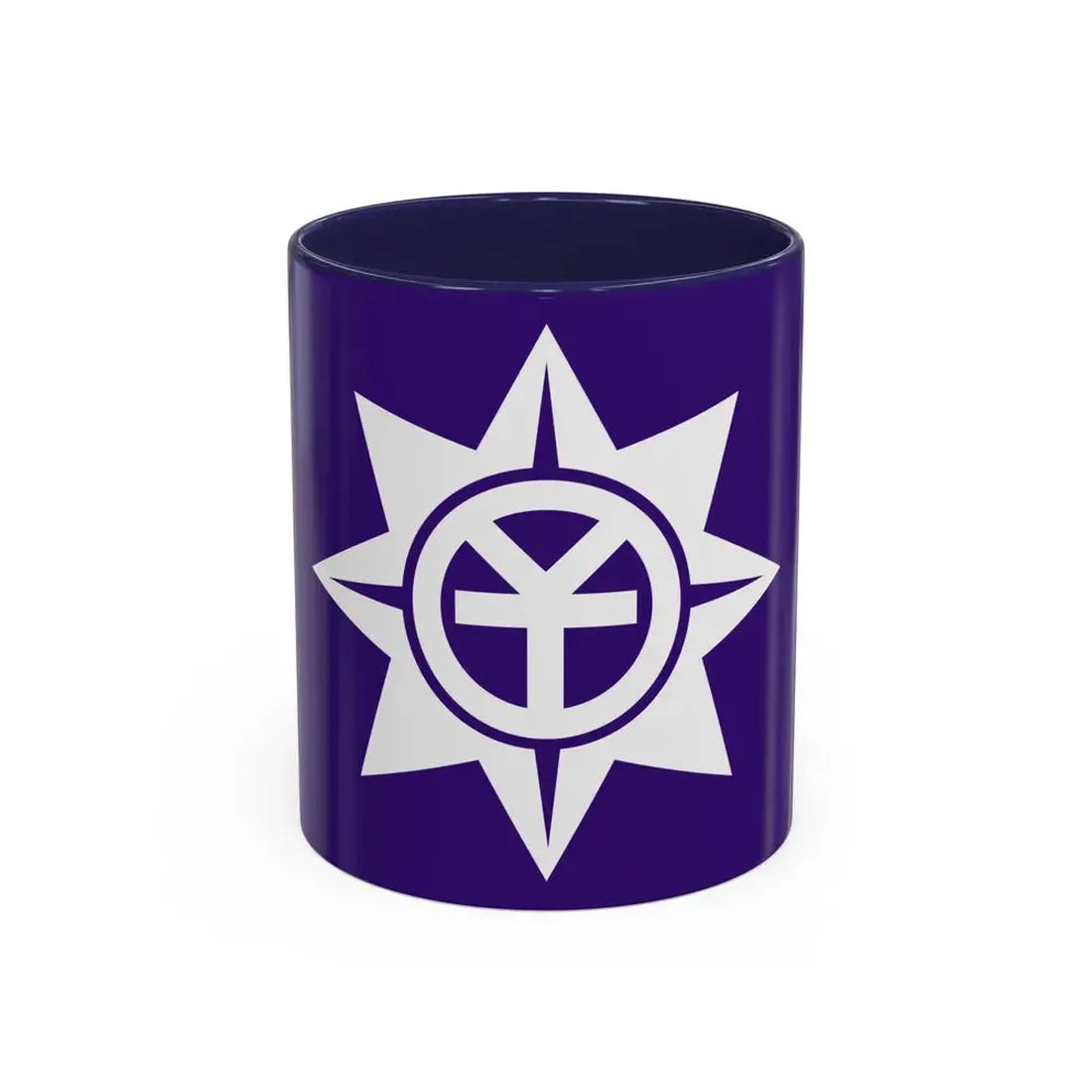 Flag of Okayama Okayama Japan - Accent Coffee Mug 11oz Navy - Go Mug Yourself