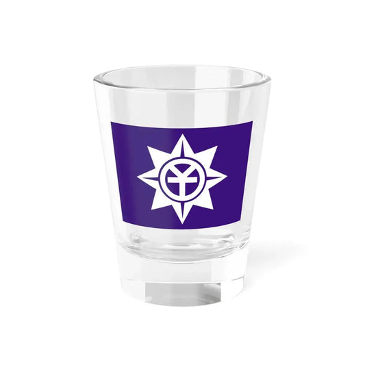 Flag of Okayama Okayama Japan - Shot Glass 1.5oz 1.5oz - Go Mug Yourself