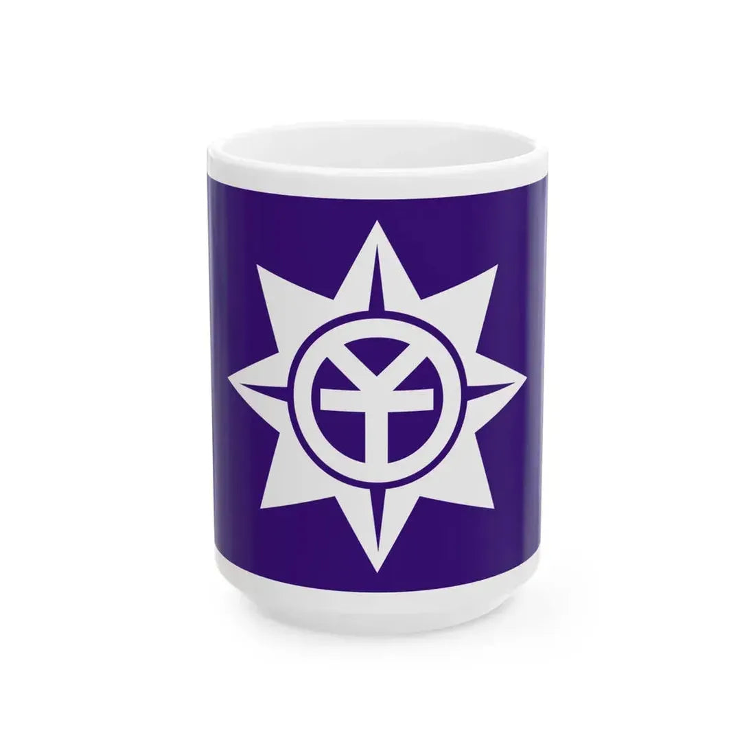 Flag of Okayama Okayama (Japan) White Coffee Mug 15oz - Go Mug Yourself