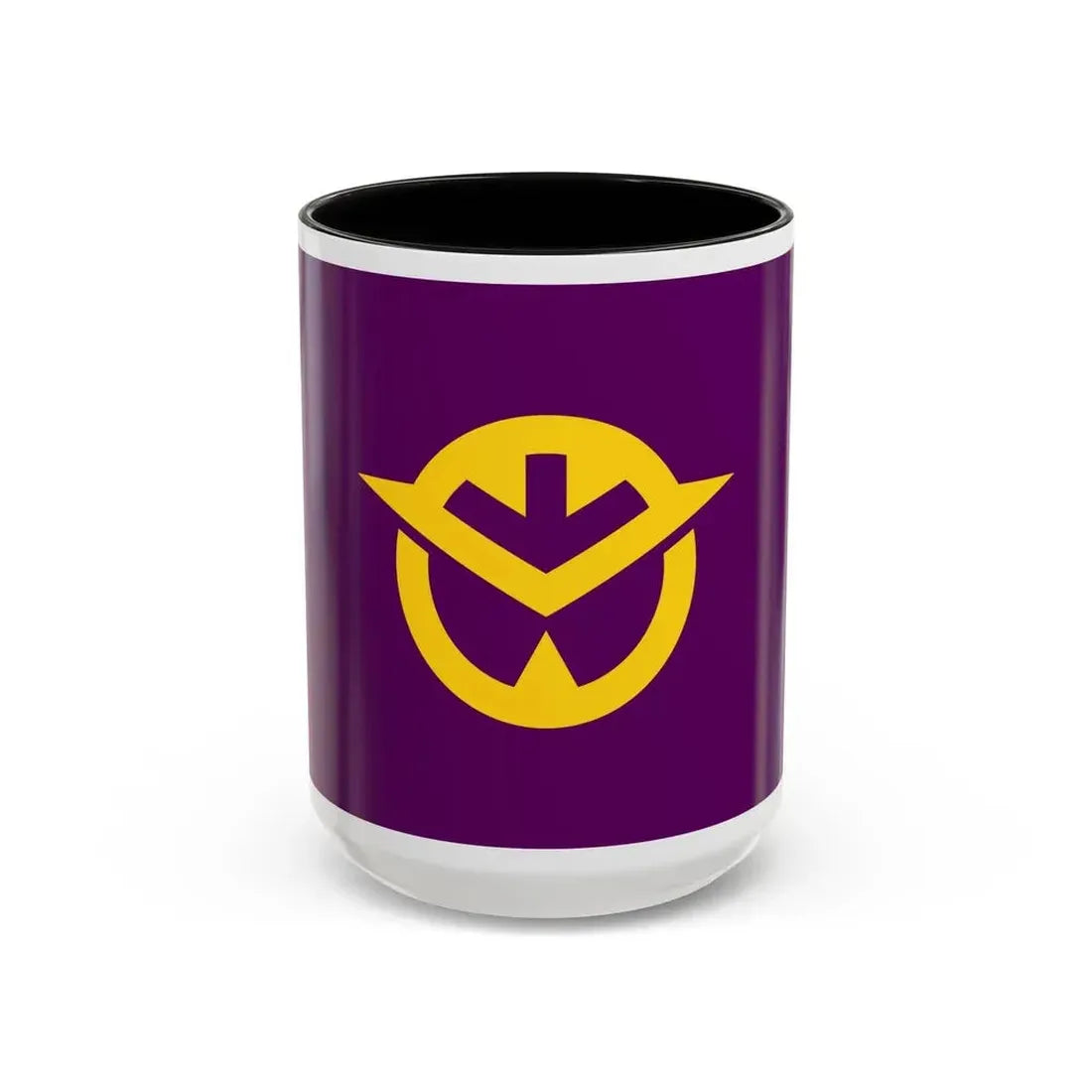 Flag of Okayama Prefecture Japan - Accent Coffee Mug 15oz Black - Go Mug Yourself
