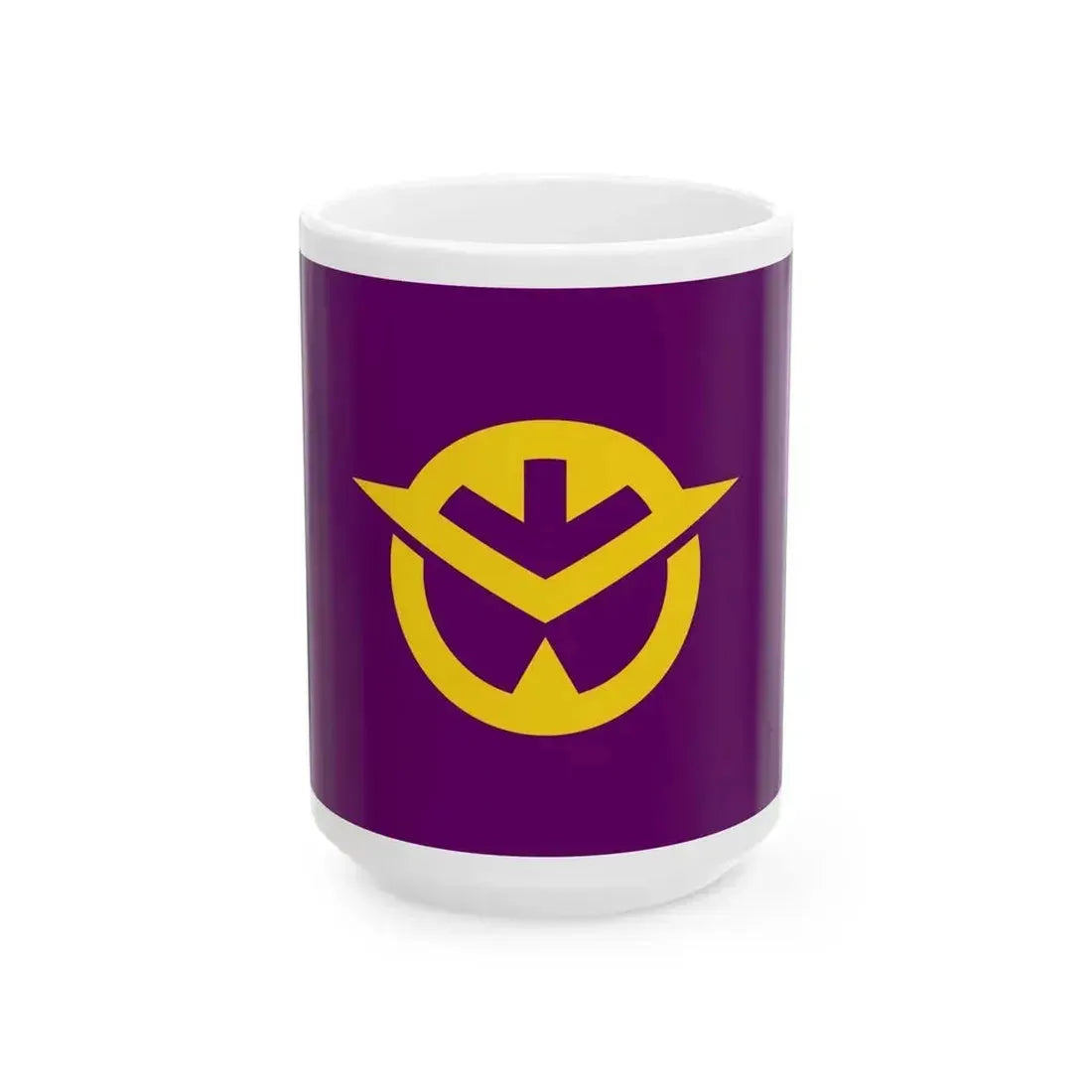 Flag of Okayama Prefecture Japan - White Coffee Mug 15oz - Go Mug Yourself