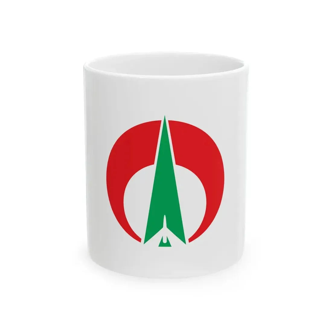 Flag of Oki Fukuoka (Japan) White Coffee Mug 11oz - Go Mug Yourself