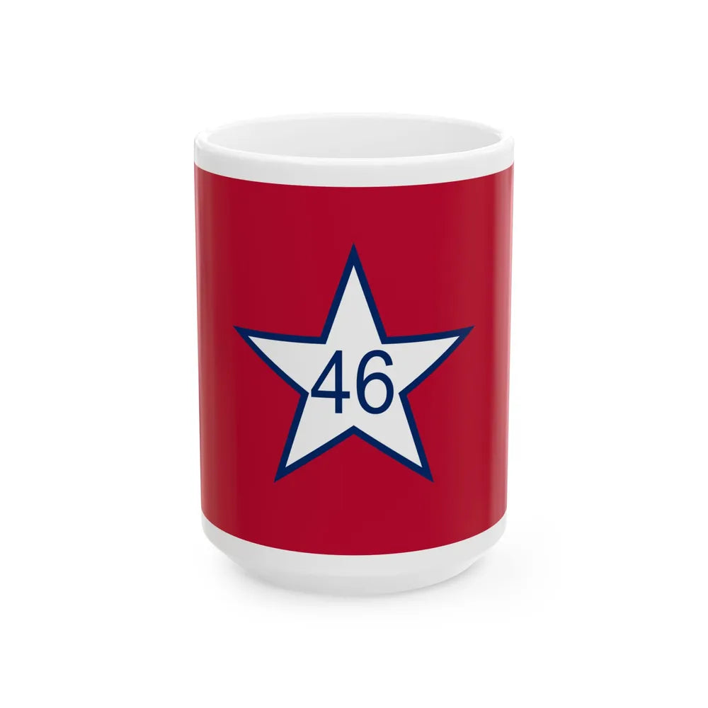 Flag of Oklahoma 1911-1925 (United States) White Coffee Mug 15oz - Go Mug Yourself