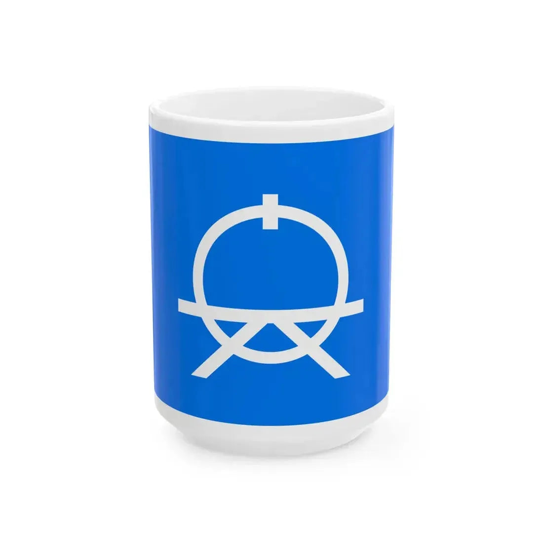 Flag of Okushiri Hokkaido 1906-1966 (Japan) White Coffee Mug 15oz - Go Mug Yourself