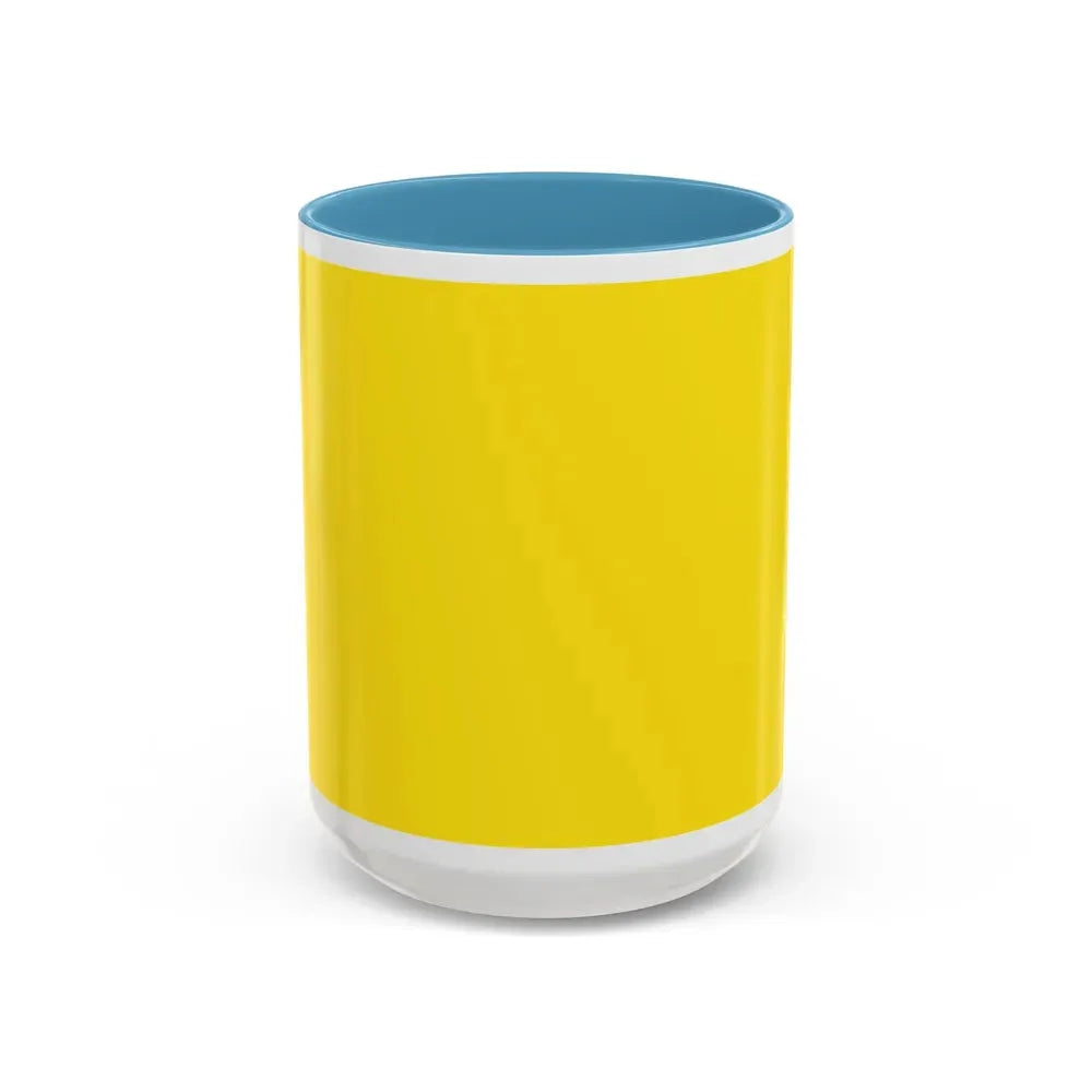 Flag of Old Flag of Brunei Malaysia - Accent Coffee Mug 15oz Light Blue - Go Mug Yourself