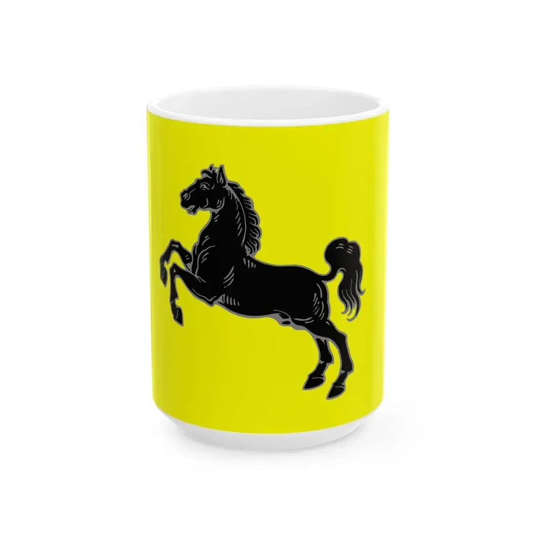 Flag of Old Saxony (Germany) White Coffee Mug 15oz - Go Mug Yourself