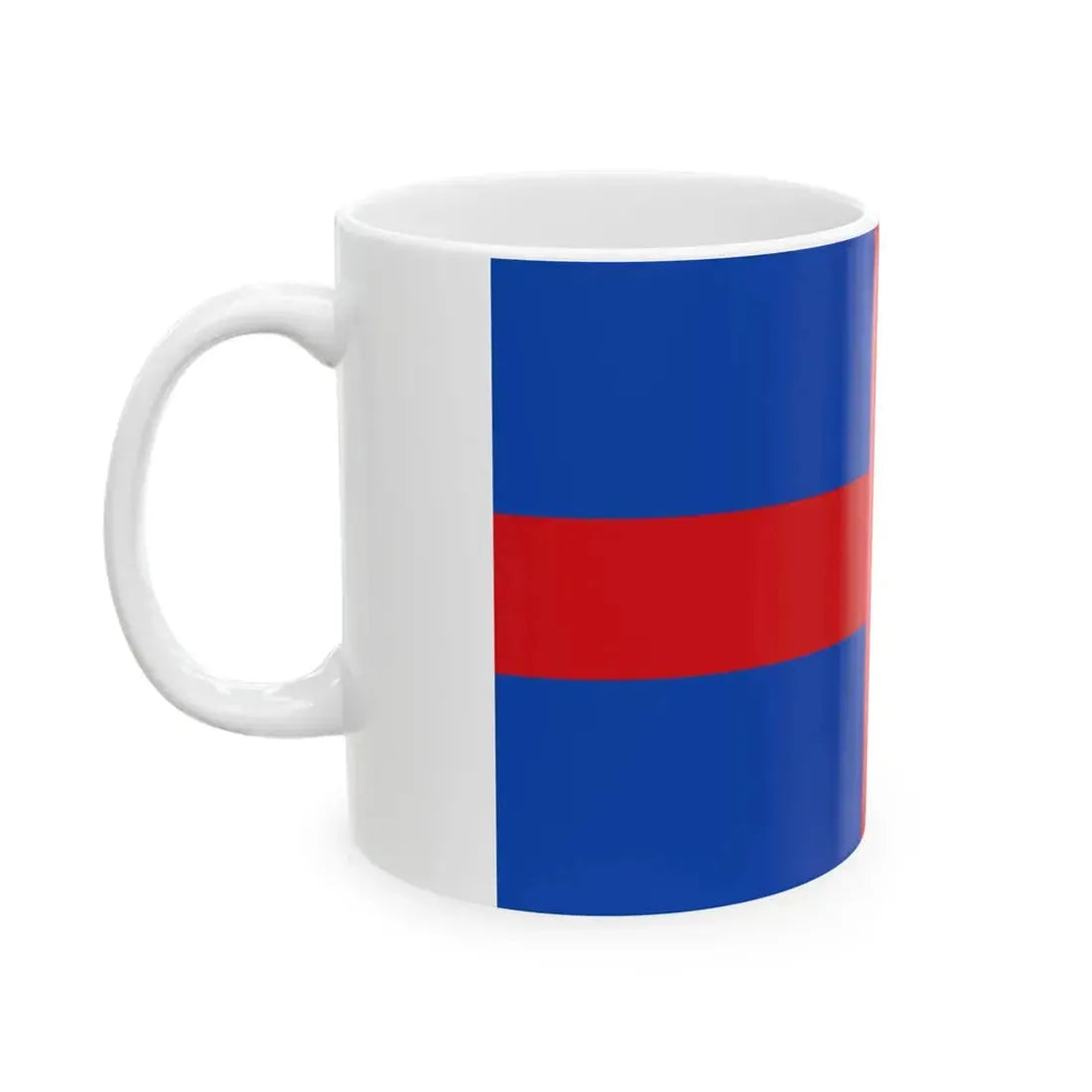 Flag of Oldenburg St. George Cross (Germany) White Coffee Mug - Go Mug Yourself
