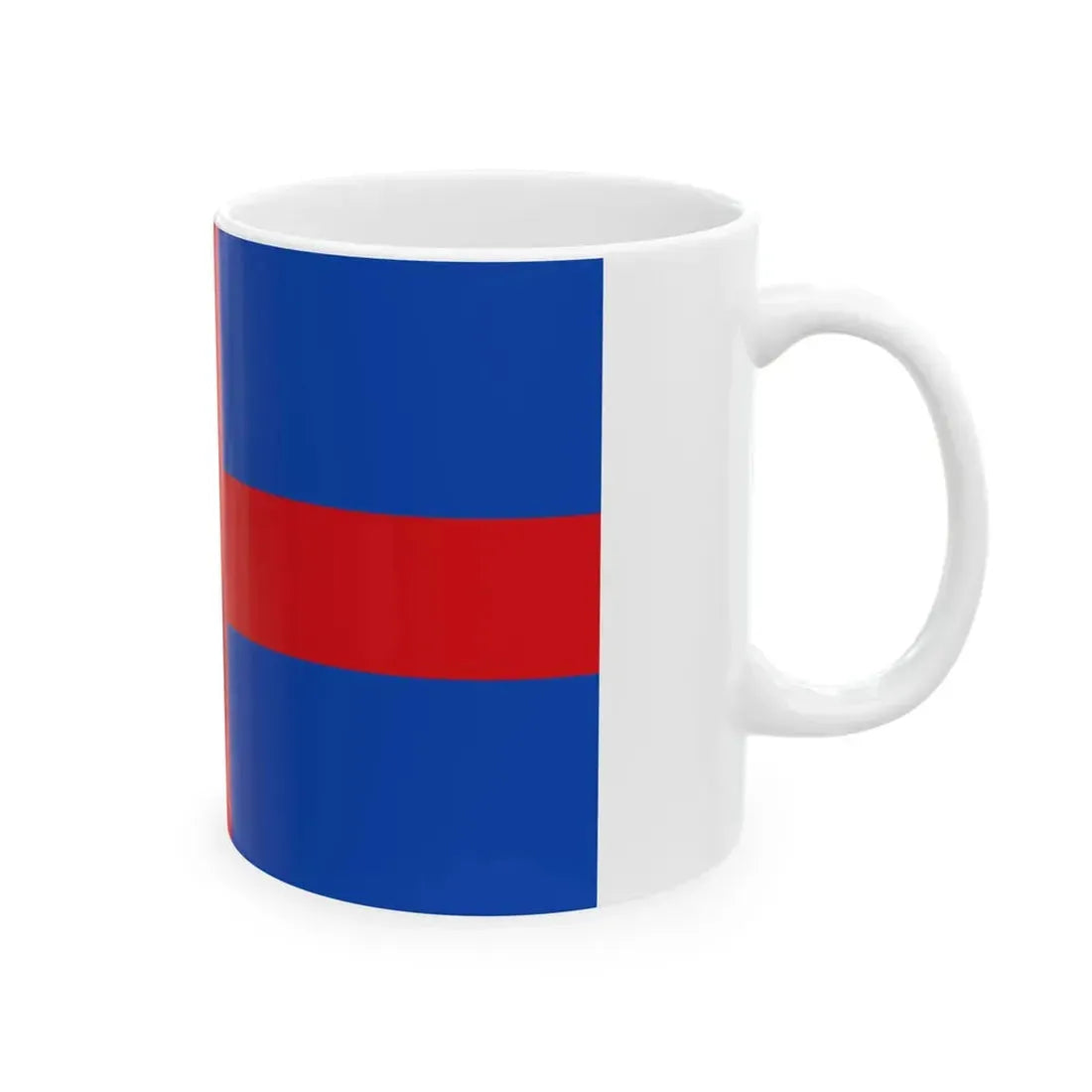 Flag of Oldenburg St. George Cross (Germany) White Coffee Mug - Go Mug Yourself